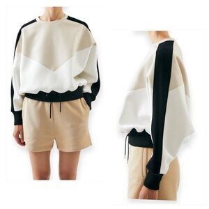 Moussy Studiowear Colorblock SwitchingTop Sweatshirt, Size S, New with tag